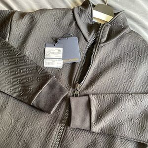 Louis Vuitton monogram zip through top